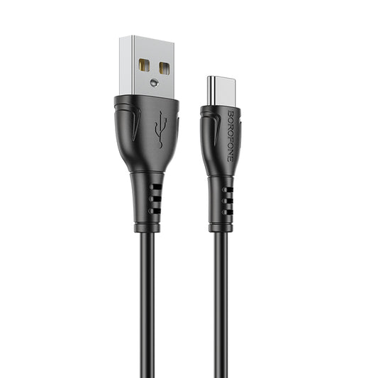 Kabel za Prijenos Podataka i Punjenje USB-A - USB-C Borofone BX51 Triumph MP, 18W, 1m, Crni