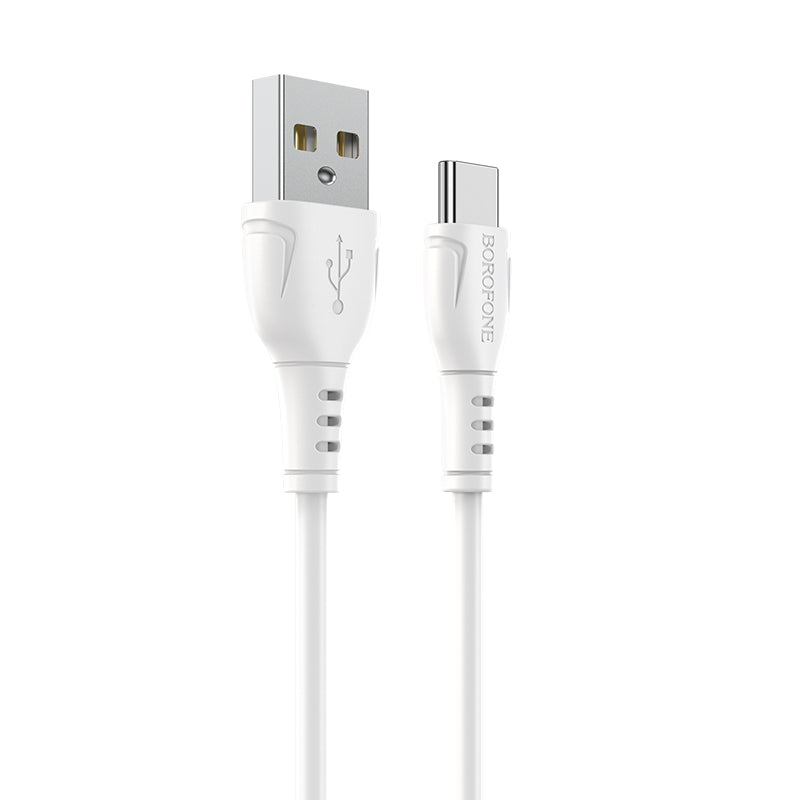 Kabel za podatke i punjenje USB-A - USB-C Borofone BX51 Triumph, 20W, 1m, Bijeli