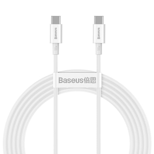 Kabel za Prijenos Podataka i Punjenje USB-C - USB-C Baseus Superior Series, 100W, 2m, Bijeli CATYS-C02