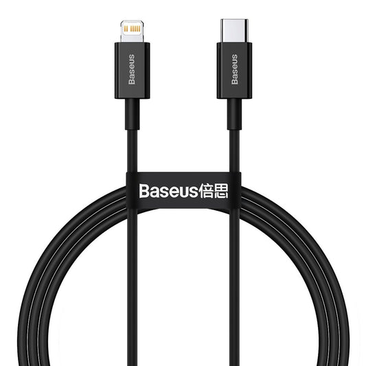 Kabel za Prijenos Podataka i Punjenje USB-C - Lightning Baseus Superior Series, 20W, 1m, Crni CATLYS-A01