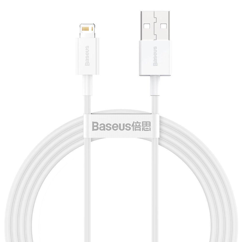 Kabel za Prijenos Podataka i Punjenje USB-A - Lightning Baseus Superior Series, 20W, 1.5m, Bijeli CALYS-B02