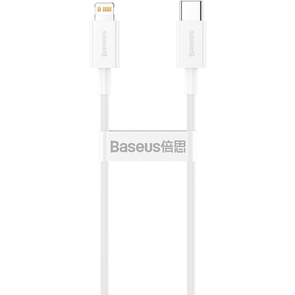Kabel za Prijenos Podataka i Punjenje USB-C - Lightning Baseus Superior Series, 20W, 0.25m, Bijeli CATLYS-02