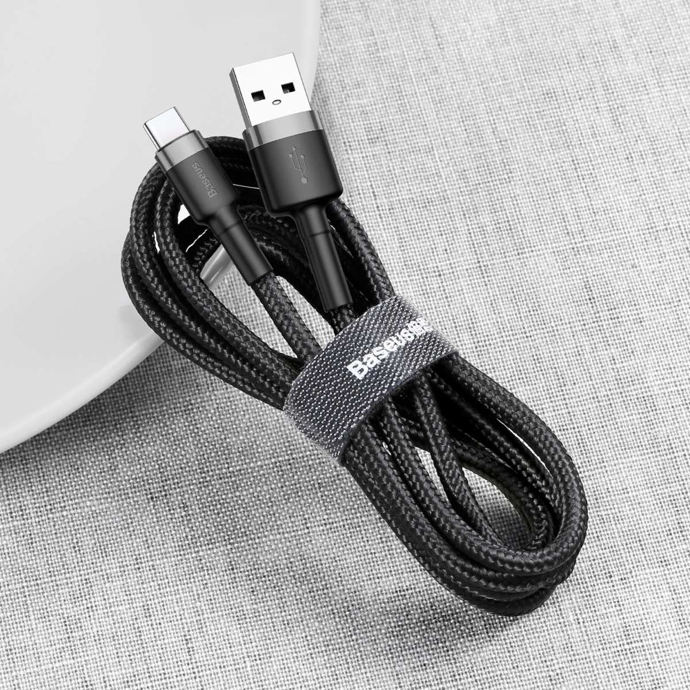Kabel za podatke i punjenje USB-A - USB-C Baseus Cafule, 60W, 0.5m, Crni CATKLF-AG1