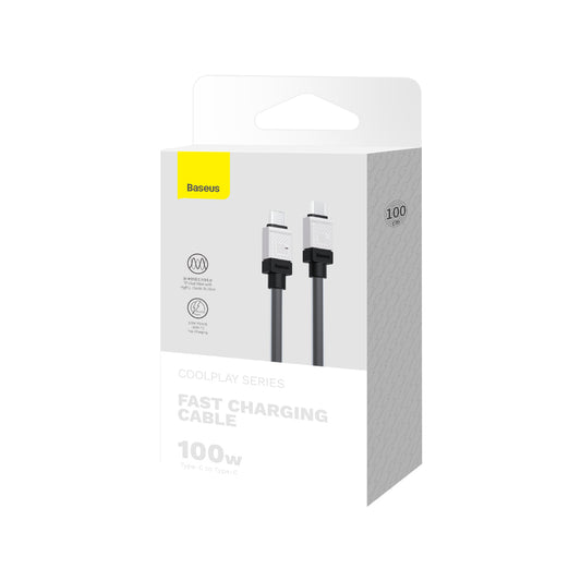 Kabel za podatke i punjenje USB-C - USB-C Baseus CoolPlay, 100W, 1m, Crni CAKW000201