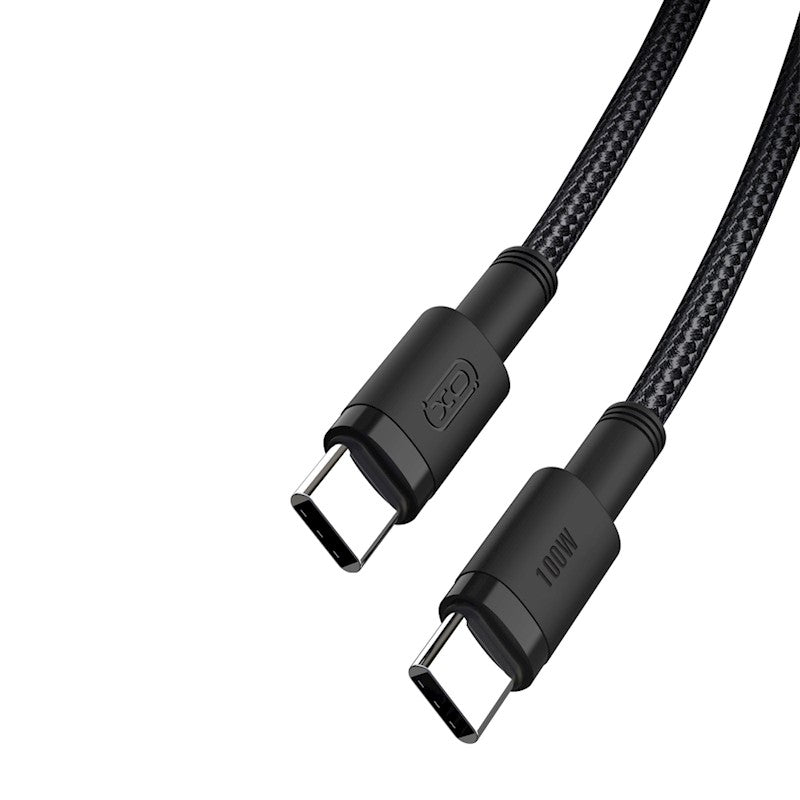 Kabel za podatke i punjenje USB-C - USB-C XO Design NB-Q199, 100W, 1.5m, Crni