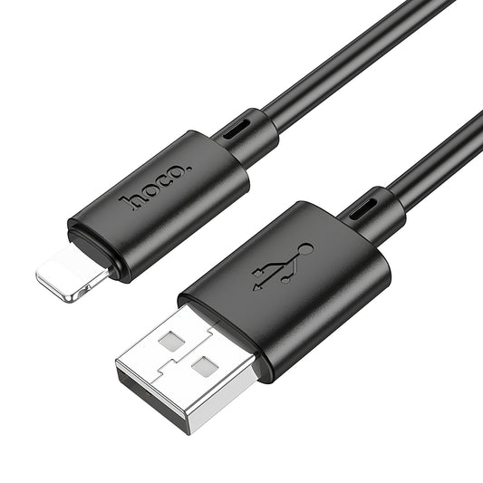 Kabel za Prijenos Podataka i Punjenje USB-A - Lightning HOCO X88, 18W, 1m, Crni