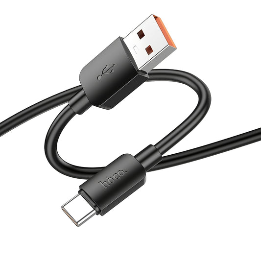 Kabel za Prijenos Podataka i Punjenje USB-A - USB-C HOCO X96, 100W, 1m, Crni