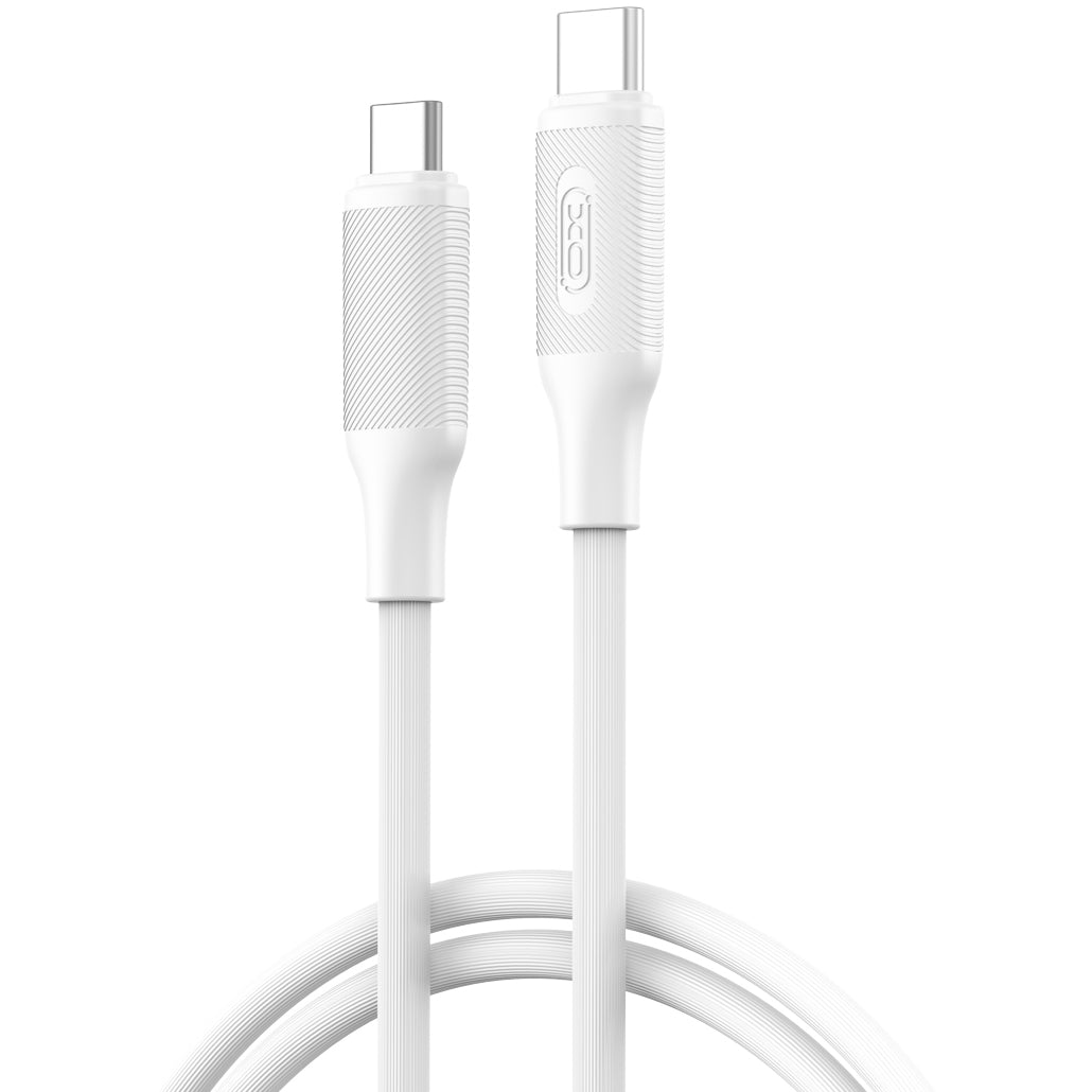 Kabel za podatke i punjenje USB-C - USB-C XO Design NB-Q265B, 60W, 1m, Bijeli