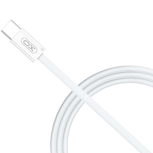 Kabel za podatke i punjenje USB-C - USB-C XO Design NB-Q260A, 60W, 1m, Bijeli
