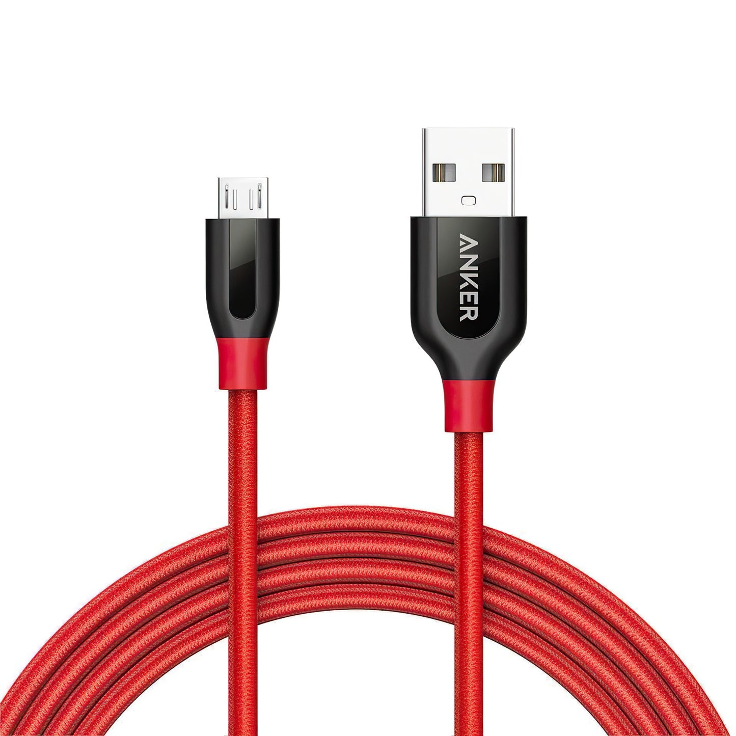 Kabel za Prijenos Podataka i Punjenje USB-A - microUSB Anker PowerLine+, 18W, 1.8m, Crveni A8143091