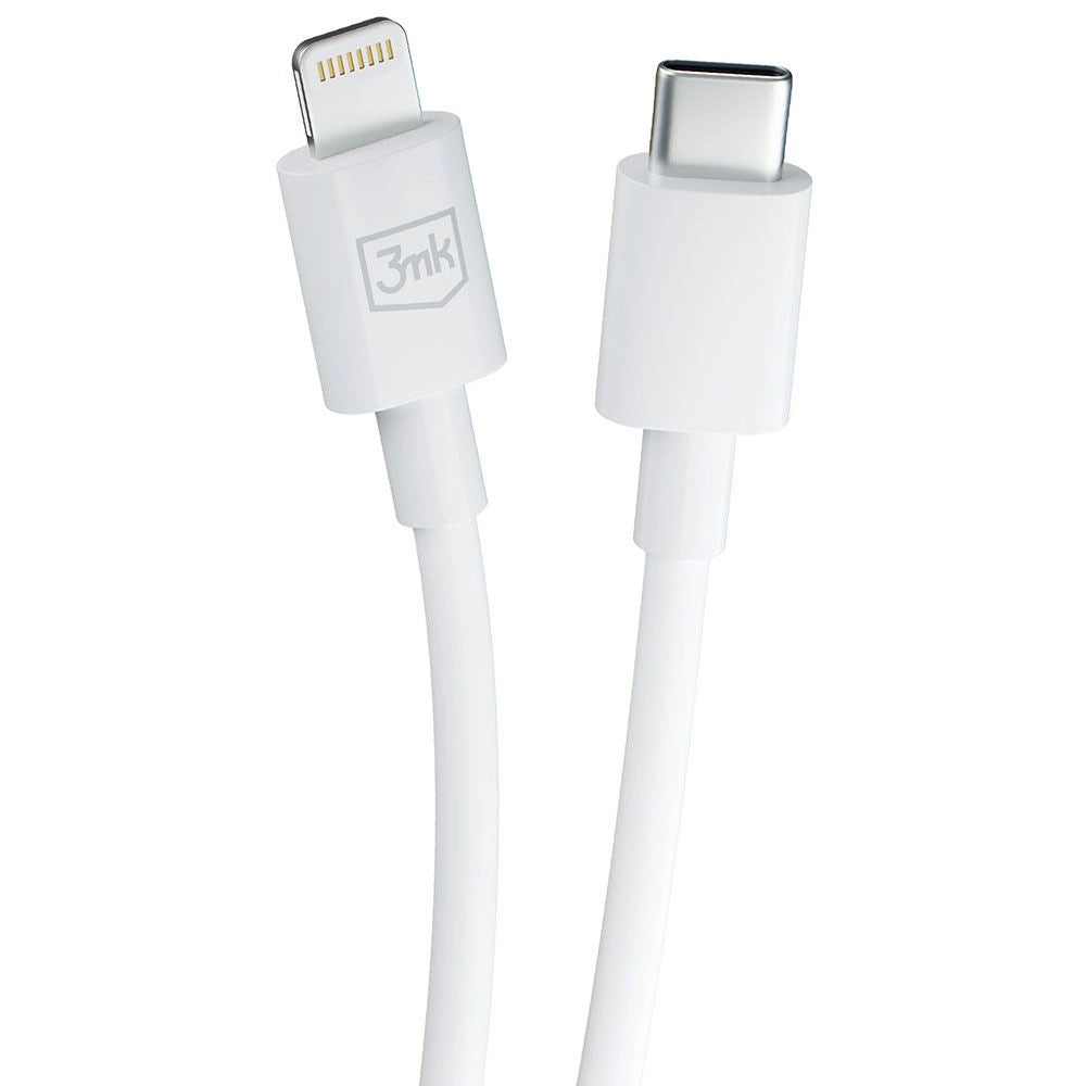 USB-C kabel za prijenos podataka i punjenje - Lightning 3MK Hyper, 20W, 1.2m, Bijeli