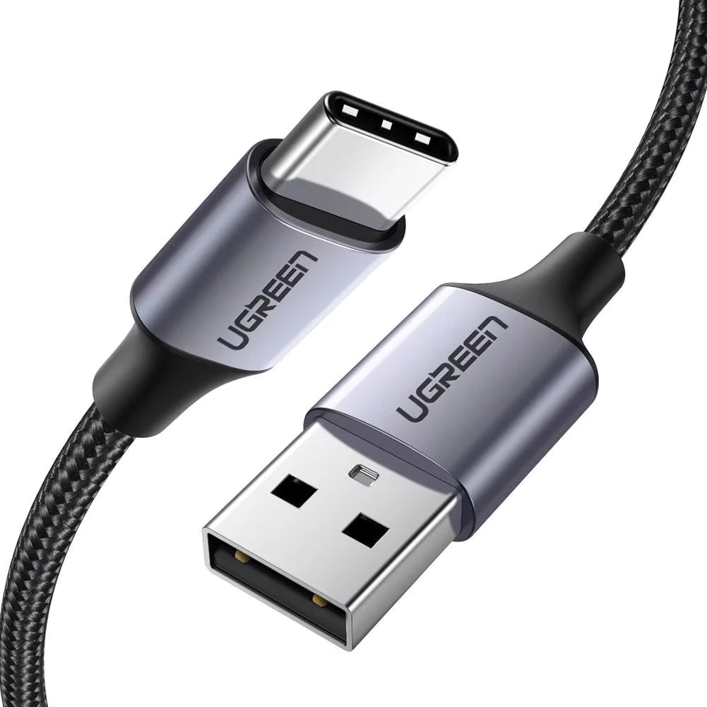 Kabel za podatke i punjenje USB-A - USB-C UGREEN US288, 18W, 0.25m, Crni
