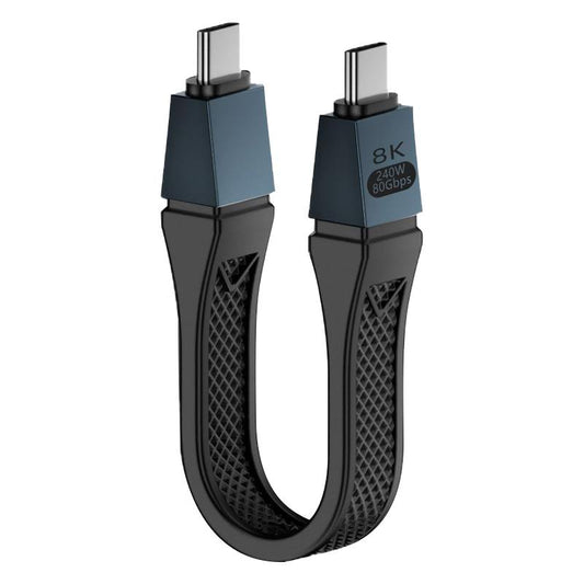 USB-C kabel za podatke i punjenje - USB-C OEM 8K Video, 240W, 0.13m, Crni