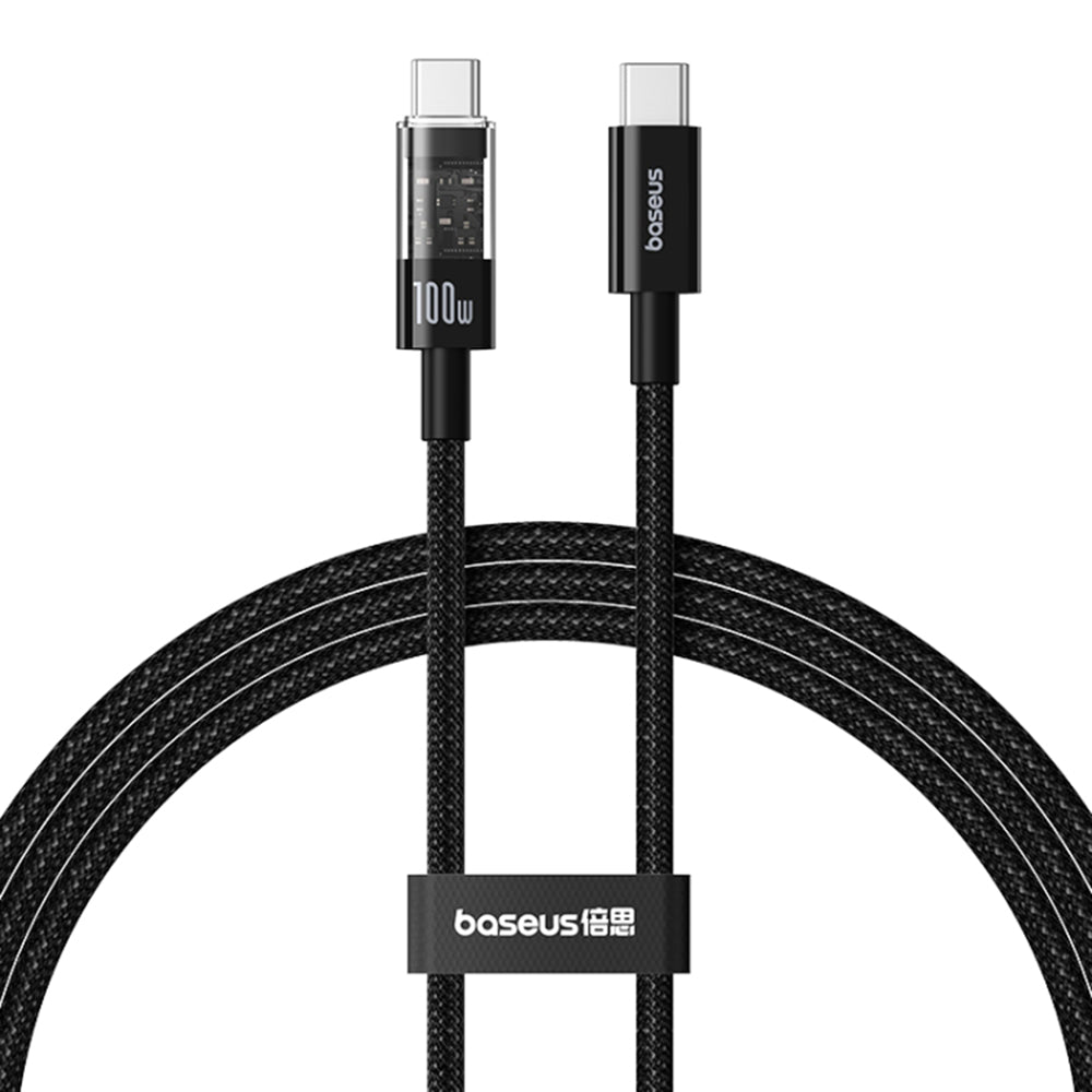 Kabel za prijenos podataka i punjenje USB-C - USB-C Baseus Gem, 100W, 1m, Crni P10373000111-00