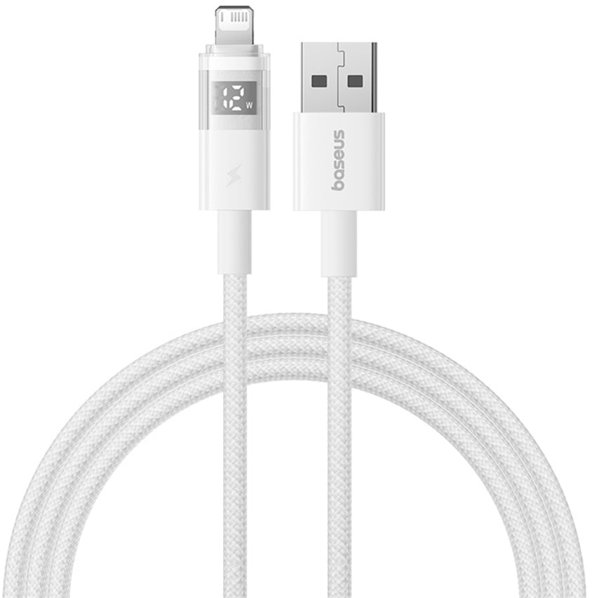 Kabel za podatke i punjenje USB-A - Lightning Baseus Display 2, 18W, 2m, Bijeli P10382700211-01