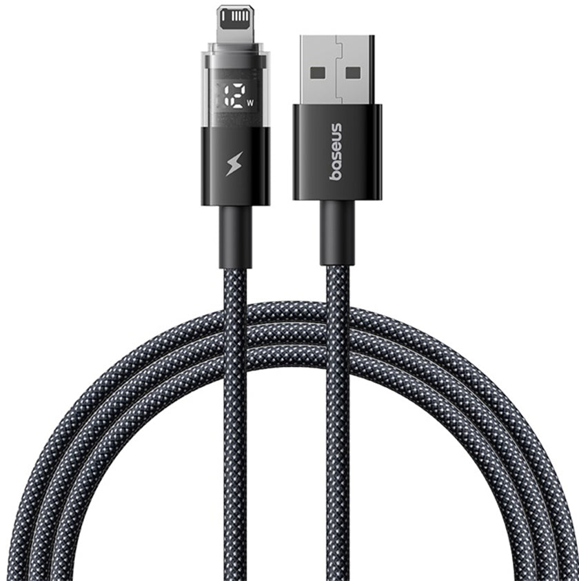 Kabel za podatke i punjenje USB-A - Lightning Baseus Display 2, 18W, 2m, Crni P10382700121-01
