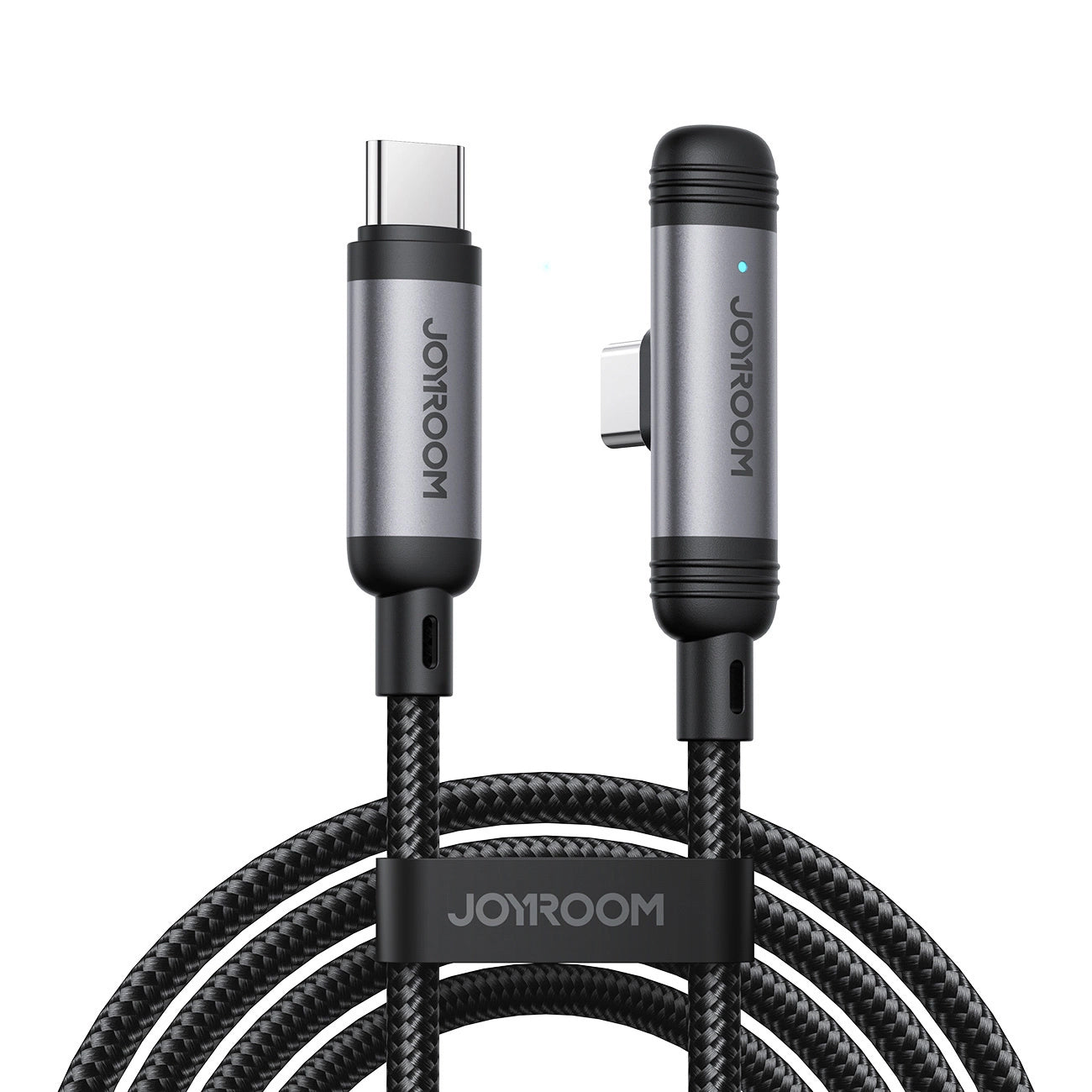 Kabel za prijenos podataka i punjenje USB-C - USB-C Joyroom S-A56 EnjoyX Angled, 60W, 1.2m, Crni