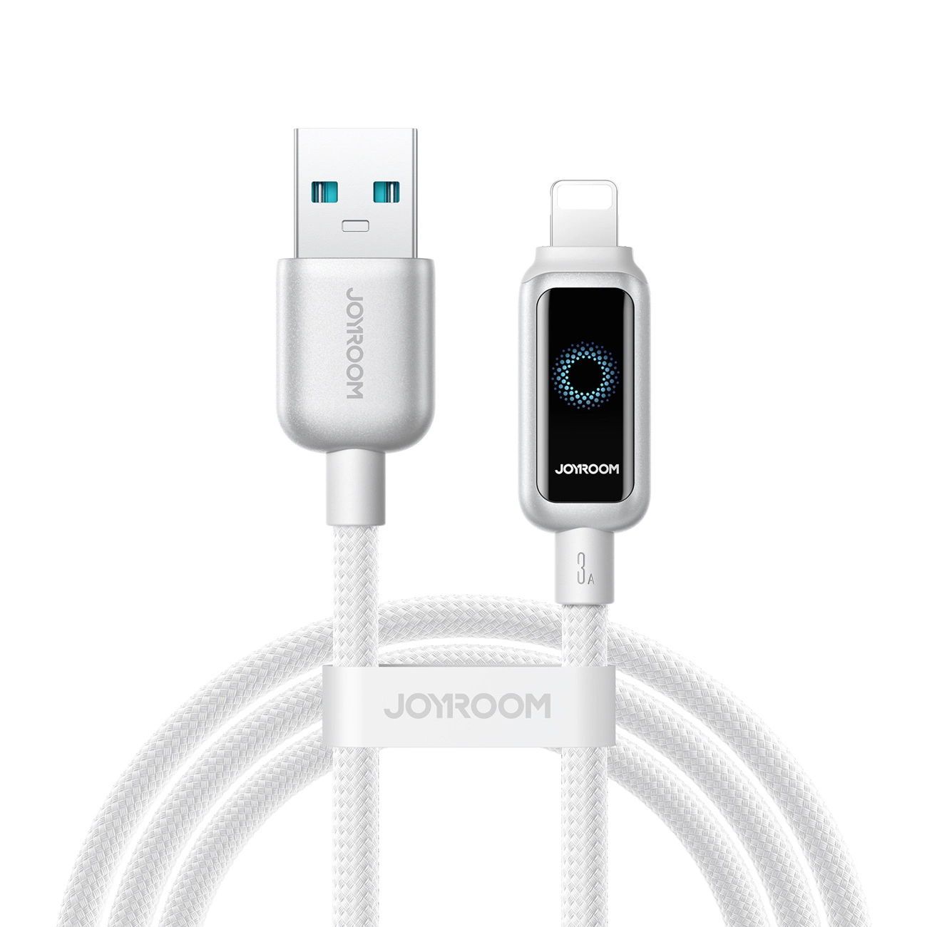 Kabel za podatke i punjenje USB-A - Lightning Joyroom S-A55 StarFlight Display, 18W, 1.2m, Bijeli