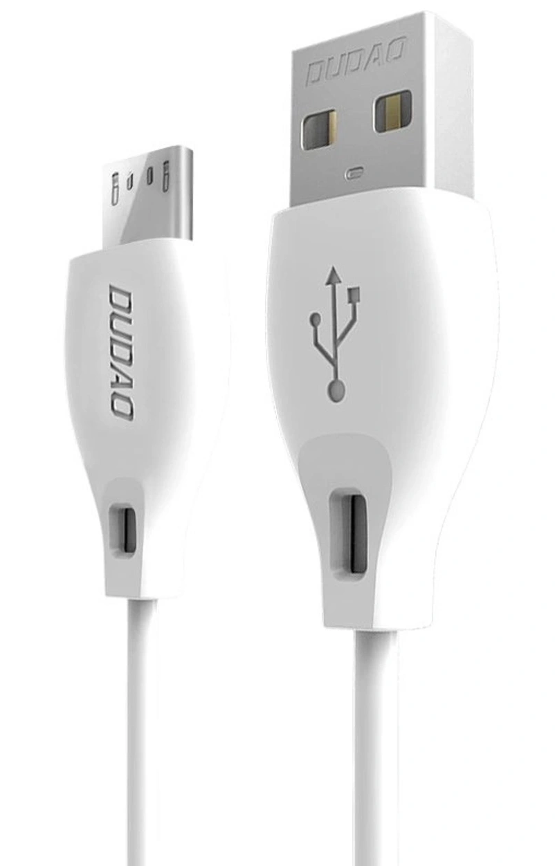 USB-A kabel za prijenos podataka i punjenje - microUSB Dudao L4M, 18W, 1m, Bijela