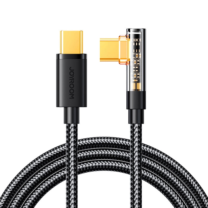 Kabel za podatke i punjenje USB-C - USB-C Joyroom S-CC100A6 Angled, 100W, 1.2m, Crni