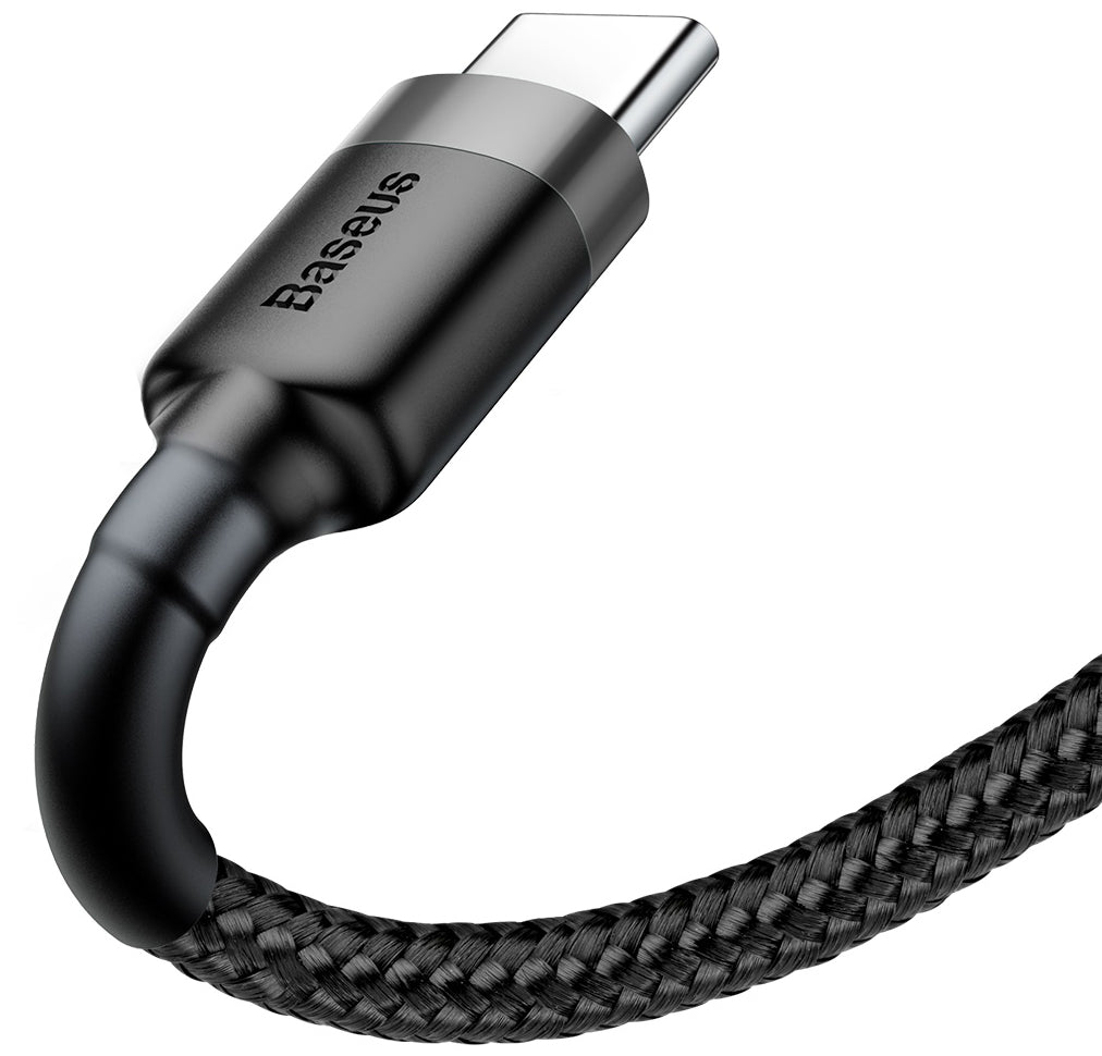 Kabel za prijenos podataka i punjenje USB-A - USB-C Baseus Cafule, 60W, 1m, Sivi CATKLF-BG1
