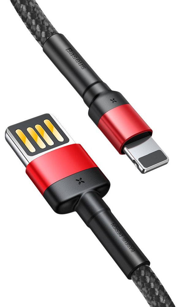 Kabel za podatke i punjenje USB-A - Lightning Baseus Cafule Special Edition, 18W, 1m, Crveni CALKLF-G91