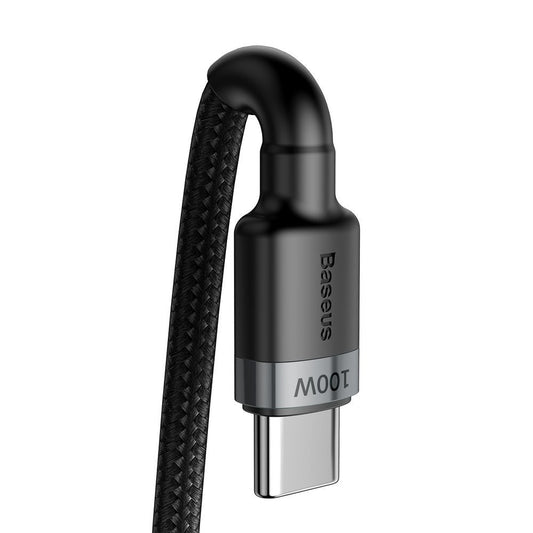 Kabel za Prijenos Podataka i Punjenje USB-C - USB-C Baseus Cafule, 100W, 2m, Sivi CATKLF-ALG1