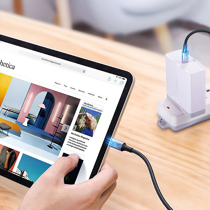 Kabel za podatke i punjenje USB-C - USB-C UGREEN US316, 100W, 2m, Sivi
