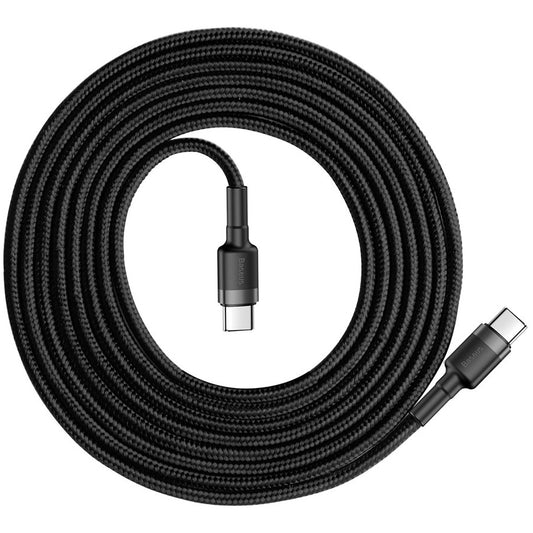 Kabel za Prijenos Podataka i Punjenje USB-C - USB-C Baseus Cafule, 60W, 2m, Crni CATKLF-HG1