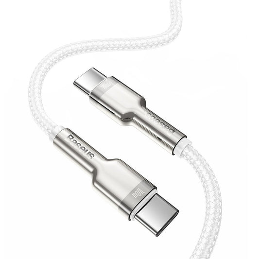 Kabel za Prijenos Podataka i Punjenje USB-C - USB-C Baseus Cafule, 100W, 2m, Bijeli CATJK-D02