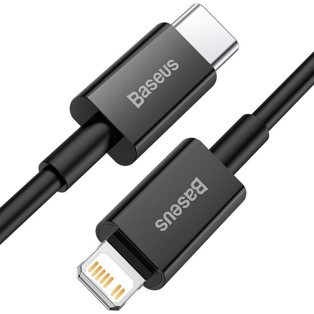 Kabel za Prijenos Podataka i Punjenje USB-C - Lightning Baseus Superior Series, 20W, 1m, Crni CATLYS-A01
