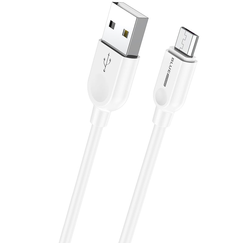 Kabel za Prijenos Podataka i Punjenje USB-A - microUSB BLUE Power BM2BX14 LinkJet, 18W, 2m, Bijeli