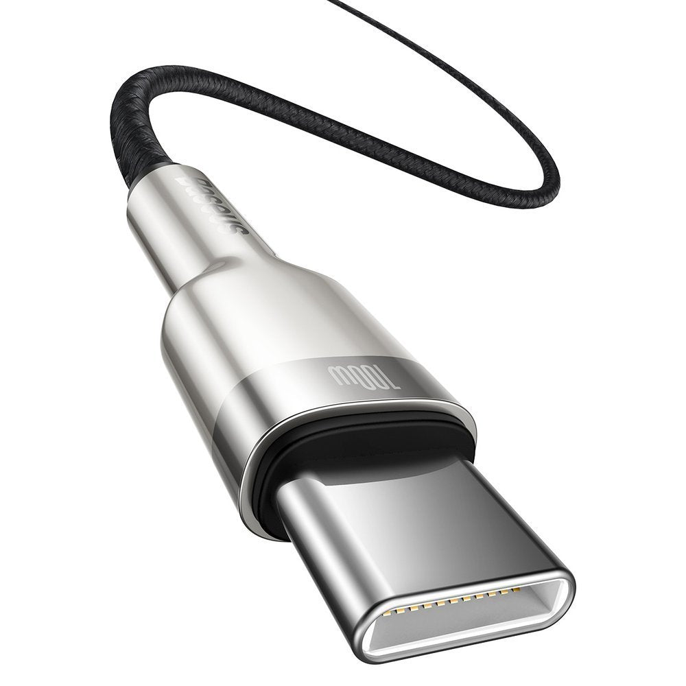 Kabel za Prijenos Podataka i Punjenje USB-C - USB-C Baseus Cafule Metal Series, 100W, 1m, Crni CATJK-C01