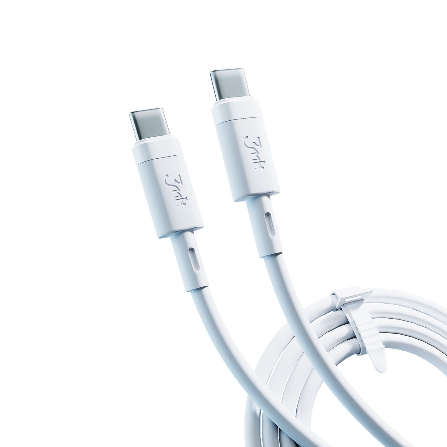 USB-C kabel za prijenos podataka i punjenje - USB-C 3MK Hyper Silicone, 60W, 1m, Bijela