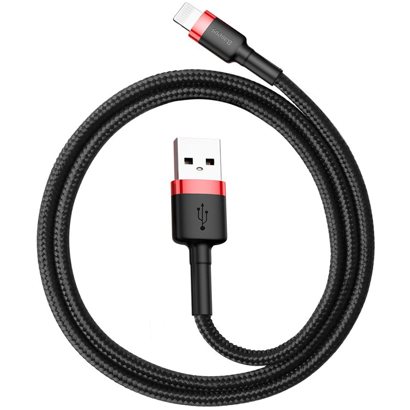 Kabel za podatke i punjenje USB-A - Lightning Baseus Cafule, 18W, 0.5m, Crveni CALKLF-A19