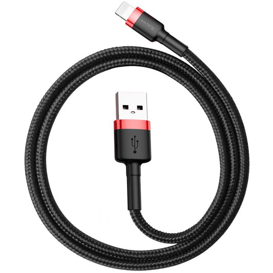 Kabel za Prijenos Podataka i Punjenje USB-A - Lightning Baseus Cafule, 18W, 0.5m, Crveni CALKLF-A19