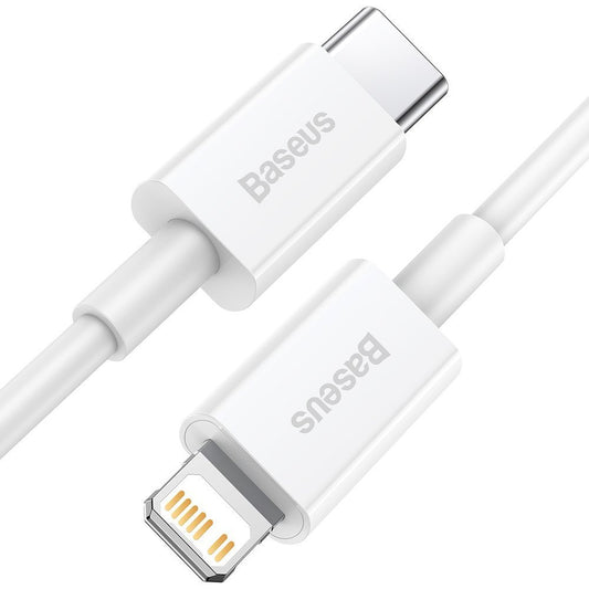 Kabel za Prijenos Podataka i Punjenje USB-C - Lightning Baseus Superior Series, 20W, 1m, Bijeli CATLYS-A02