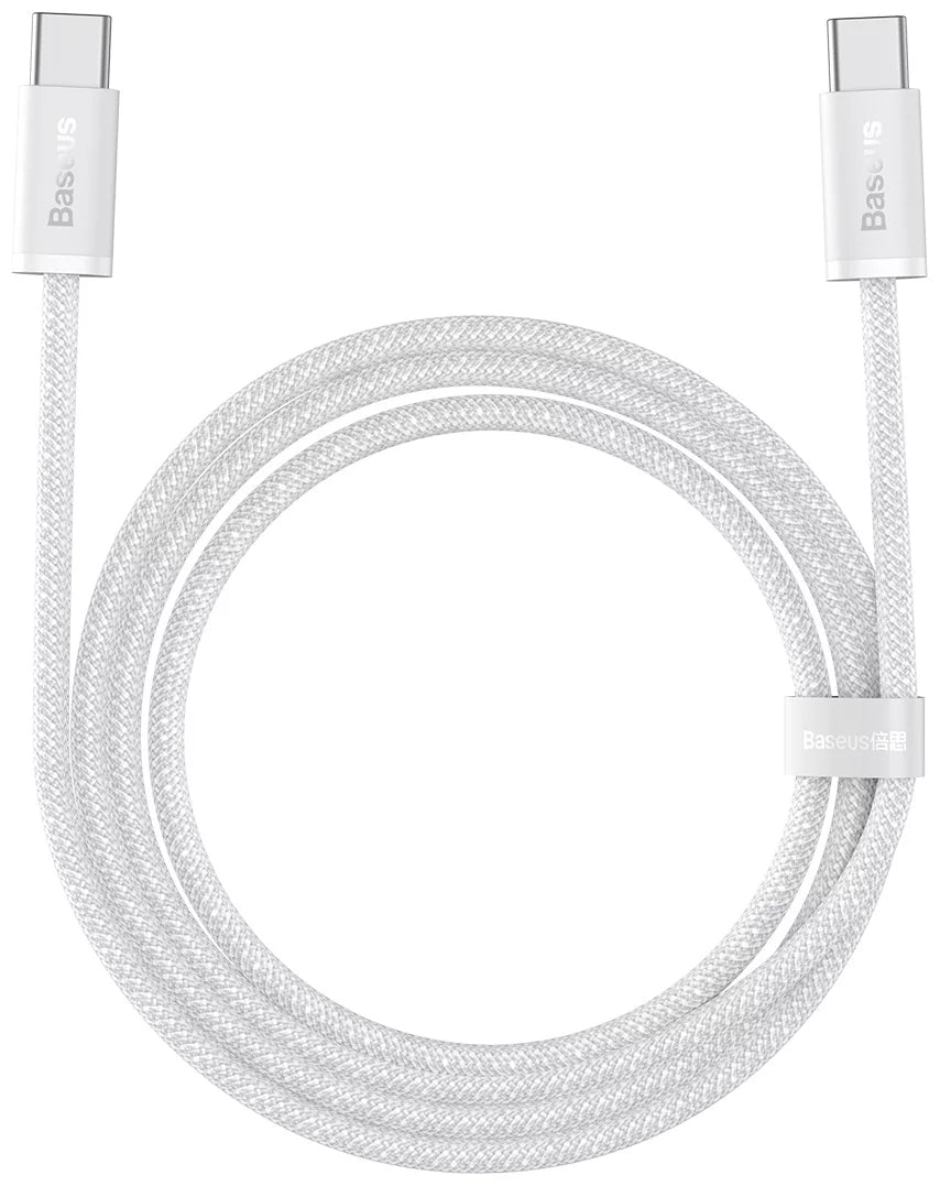 Kabel za Prijenos Podataka i Punjenje USB-C - USB-C Baseus Dynamic Series, 100W, 1m, Bijeli CALD000202