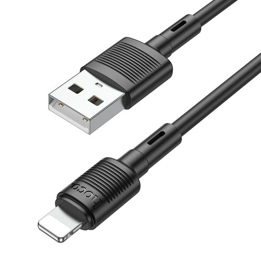 Kabel za prijenos podataka i punjenje USB-A - Lightning HOCO X83 Victory, 18W, 1m, Crni