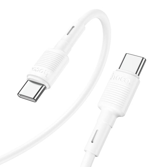 Kabel za podatke i punjenje USB-C - USB-C HOCO X83 Victory, 60W, 1m, Bijeli