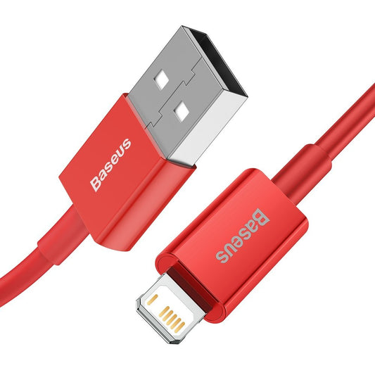 Kabel za Prijenos Podataka i Punjenje USB-A - Lightning Baseus Superior Series, 20W, 1m, Crveni CALYS-A09