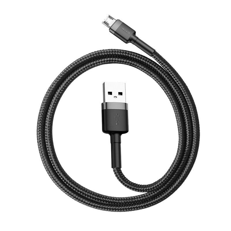 Kabel za podatke i punjenje USB-A - microUSB Baseus Cafule, 18W, 0.5m, Sivi CAMKLF-AG1