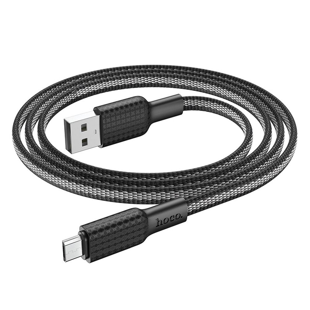 Kabel za Prijenos Podataka i Punjenje USB-A - microUSB HOCO X69, 18W, 1m, Crni
