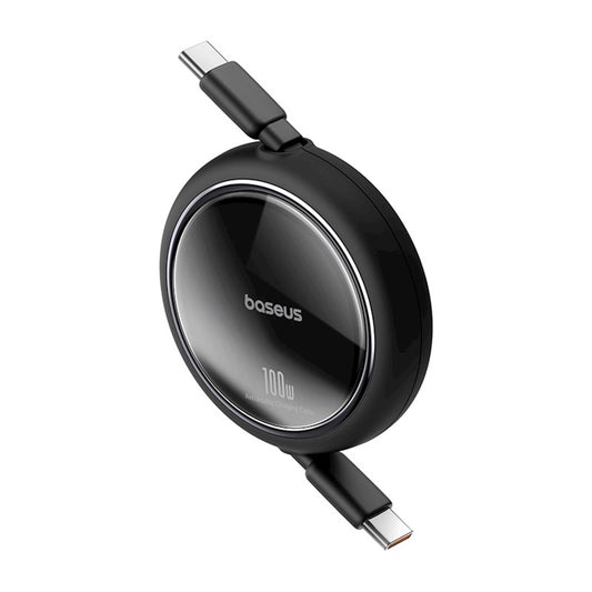 Kabel za Prijenos Podataka i Punjenje USB-C - USB-C Baseus Free2Draw Mini Povlačni, 100W, 1m, Crni P10364500111-00