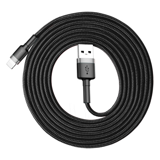 Kabel za Prijenos Podataka i Punjenje USB-A - Lightning Baseus Cafule, 18W, 2m, Sivi CALKLF-CG1