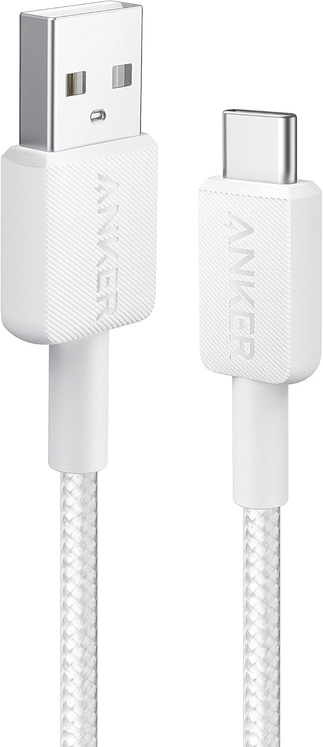 Kabel za podatke i punjenje USB-A - USB-C Anker 322, 18W, 0.9m, Bijeli A81H5G21