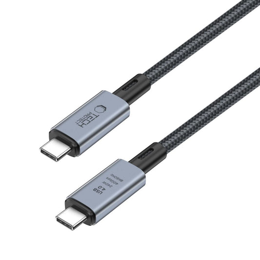 Kabel za Prijenos Podataka i Punjenje USB-C - USB-C Tech-Protect Ultraboost Max, 240W, 1m, Sivi