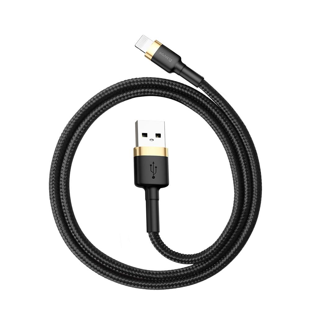 Kabel za prijenos podataka i punjenje USB-A - Lightning Baseus Cafule, 18W, 1m, Zlatni CALKLF-BV1