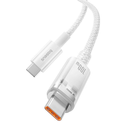 Kabel za podatke i punjenje USB-C - USB-C Baseus Explorer, 100W, 2m, Bijeli P10319703221-01