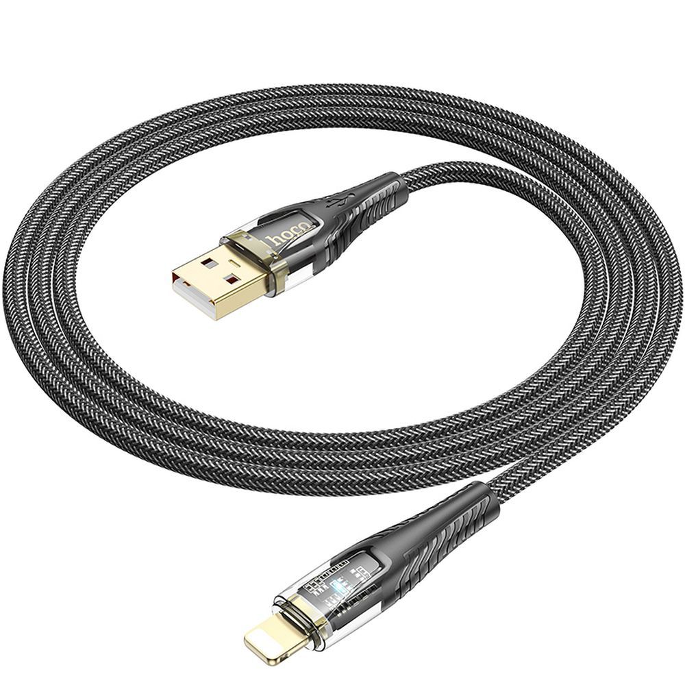Kabel za podatke i punjenje USB-A - Lightning HOCO U121, 18W, 1.2m, Crni